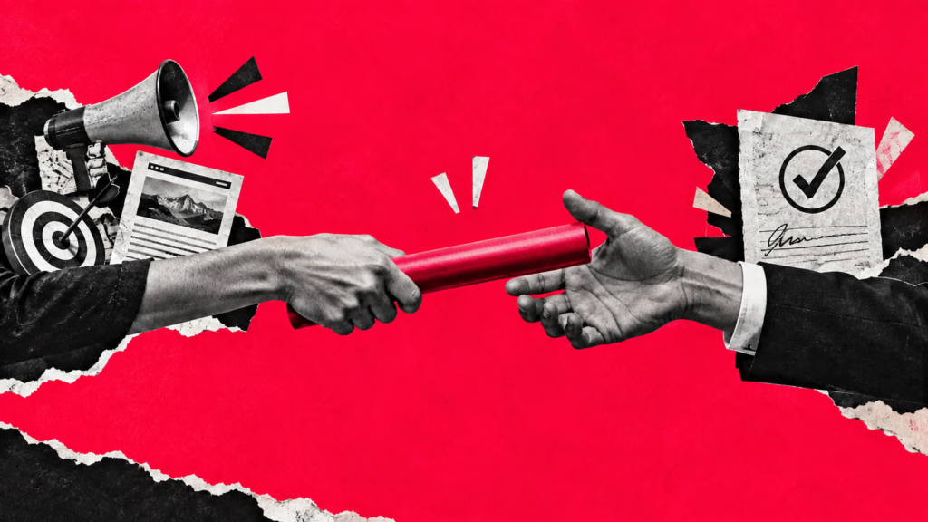 O ROI mora na passagem de bastão entre marketing e vendas